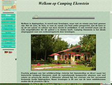 Tablet Screenshot of campingekenstein.nl